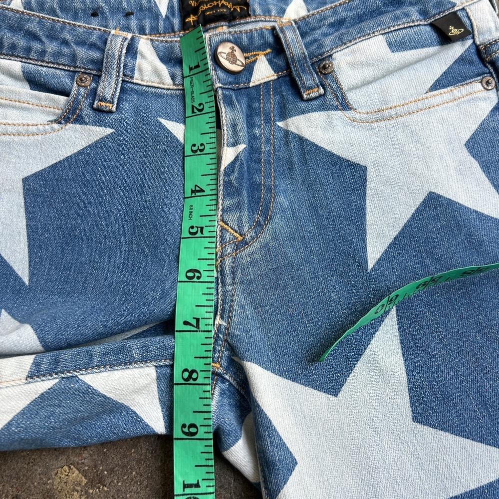 Vivienne Westwood New Anglomania Vintage Rare Star Jeans skinny fit - Picture 3 of 16